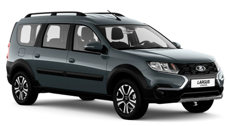 Серебристо-темная LADA Largus Cross [Кросс]