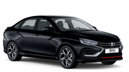 Черная LADA Vesta Sportline