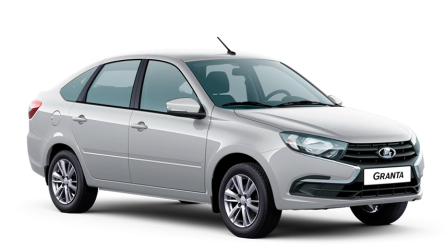 Серебристая LADA Granta Лифтбек