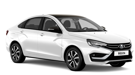 Белая LADA Vesta Седан